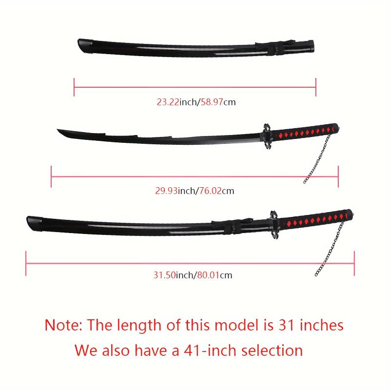 Wooden Anime Sword Samurai Cosplay Toy Gift For Halloween And Christmas