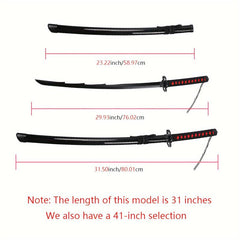 Wooden Anime Sword Samurai Cosplay Toy Gift For Halloween And Christmas