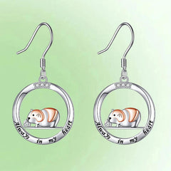 Pink Guinea Pig Earrings for Women - Birthday & Christmas Gift