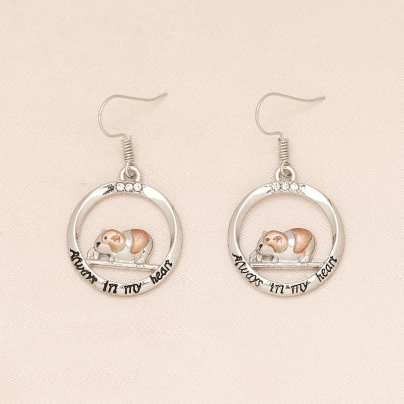 Pink Guinea Pig Earrings for Women - Birthday & Christmas Gift