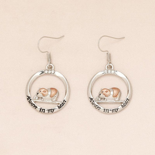 Pink Guinea Pig Earrings for Women - Birthday & Christmas Gift