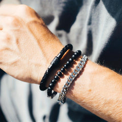 8MM Stainless Steel Men's Cuban Bracelet 7-8.5inch