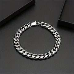 8MM Stainless Steel Men's Cuban Bracelet 7-8.5inch