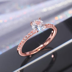 Elegant Simulated Diamond Wedding Ring Set for Couples - Christmas Jewelry