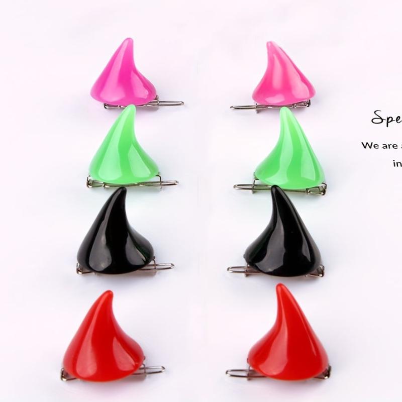 Halloween Devil Horns Hairpin Girl Ghost Trick or Treat Headdress