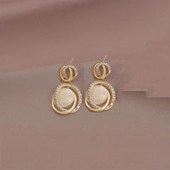 3D Geometric Cat's Eye Earrings for Women