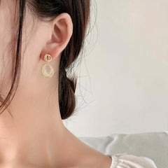 3D Geometric Cat's Eye Earrings for Women