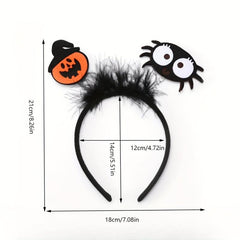 Pumpkin Ghost Halloween Feather Hair Hoop Party Head Hoop