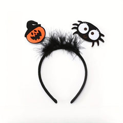 Pumpkin Ghost Halloween Feather Hair Hoop Party Head Hoop