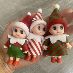 12 Doll House Christmas Elf Dolls Felt Dolls Christmas Tree Decoration