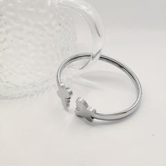 Vintage Chinese Style Stainless Steel Bangle