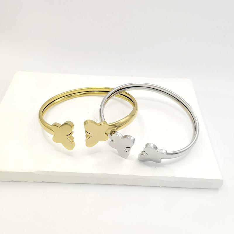 Vintage Chinese Style Stainless Steel Bangle