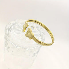 Vintage Chinese Style Stainless Steel Bangle