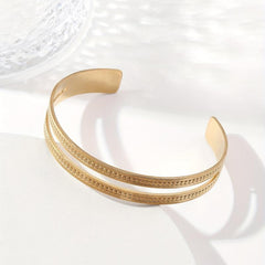 Custom Engraved Stainless Steel Bangle Bracelet
