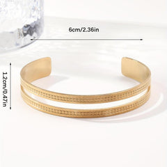 Custom Engraved Stainless Steel Bangle Bracelet