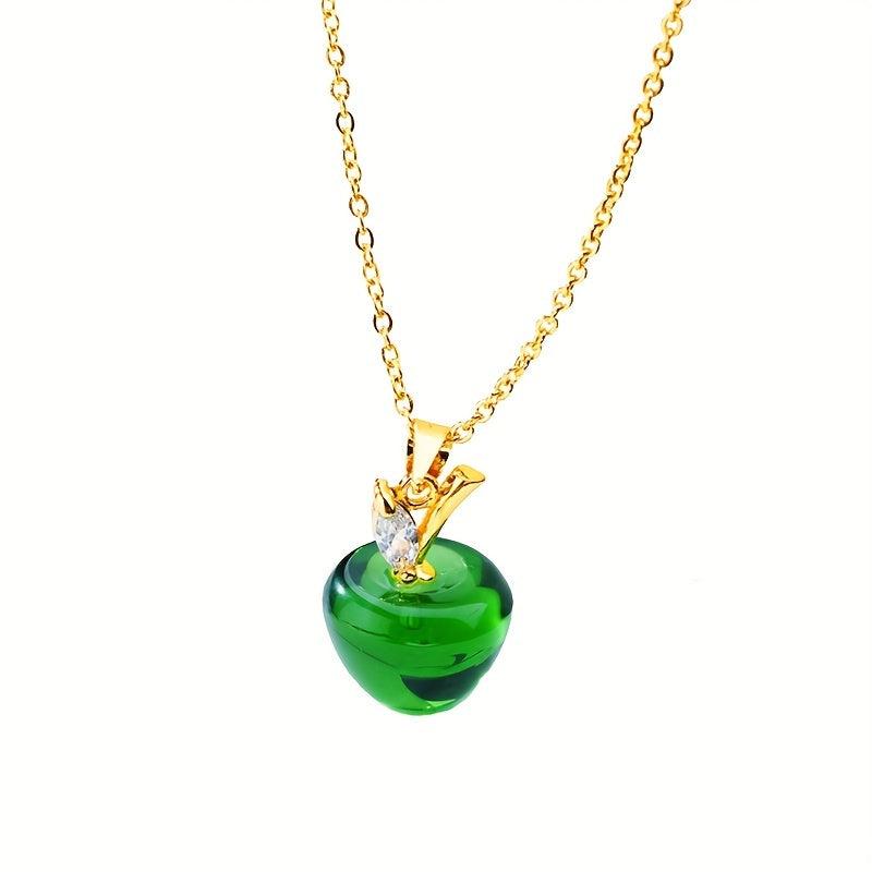Opal Necklace For Women Stainless Steel Chain Christmas Jewelry Gift