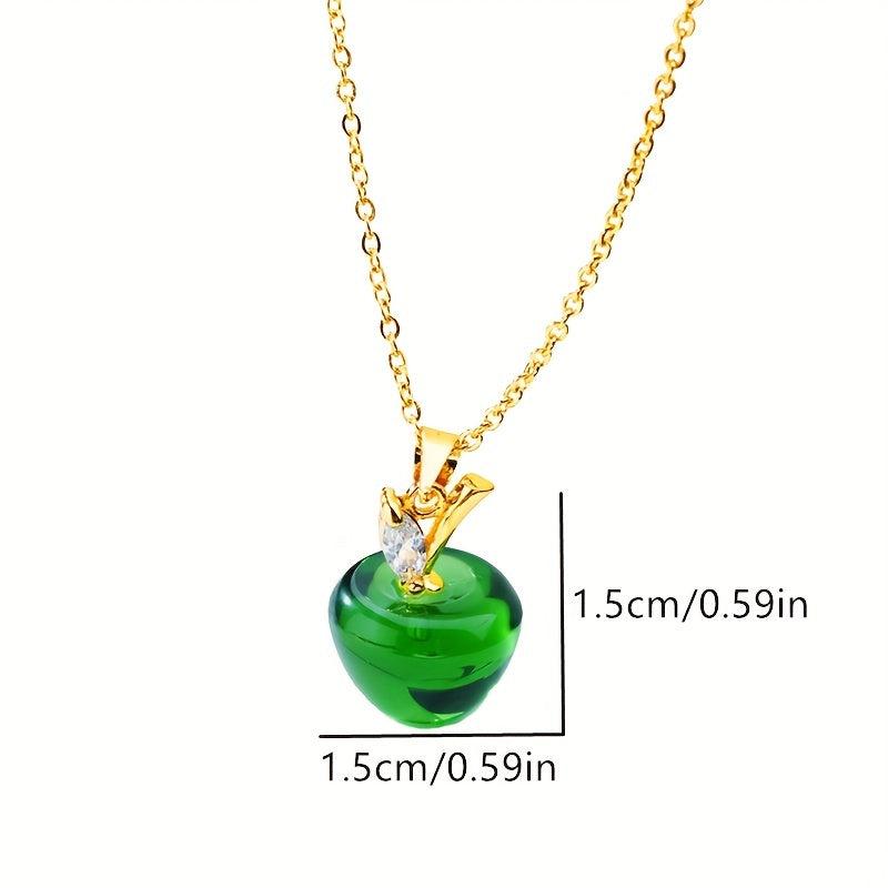 Opal Necklace For Women Stainless Steel Chain Christmas Jewelry Gift