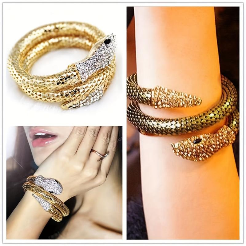 Sparkling Snake Bracelet for Women Men