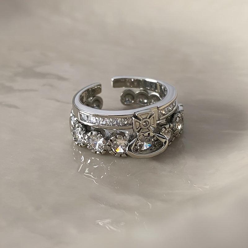 Saturn Planet Finger Ring - Punk Hip hop Style