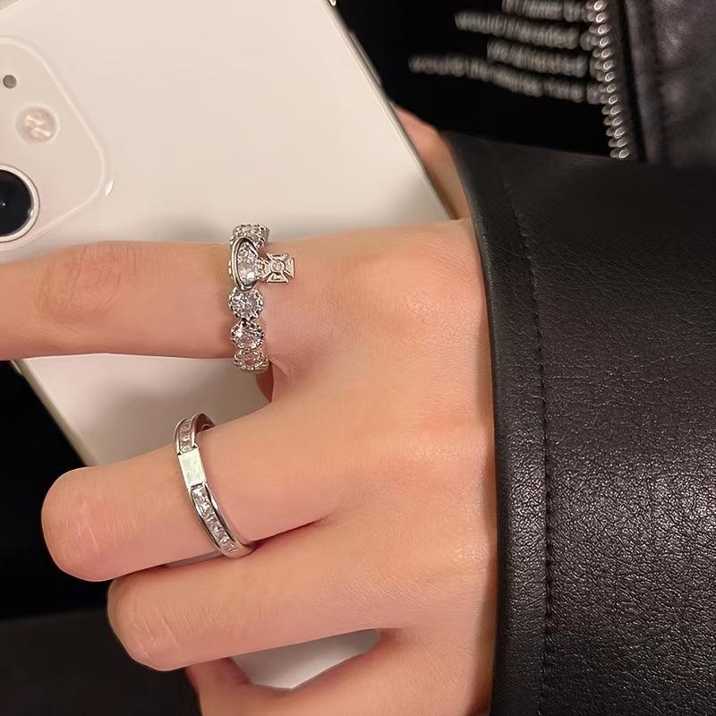 Saturn Planet Finger Ring - Punk Hip hop Style