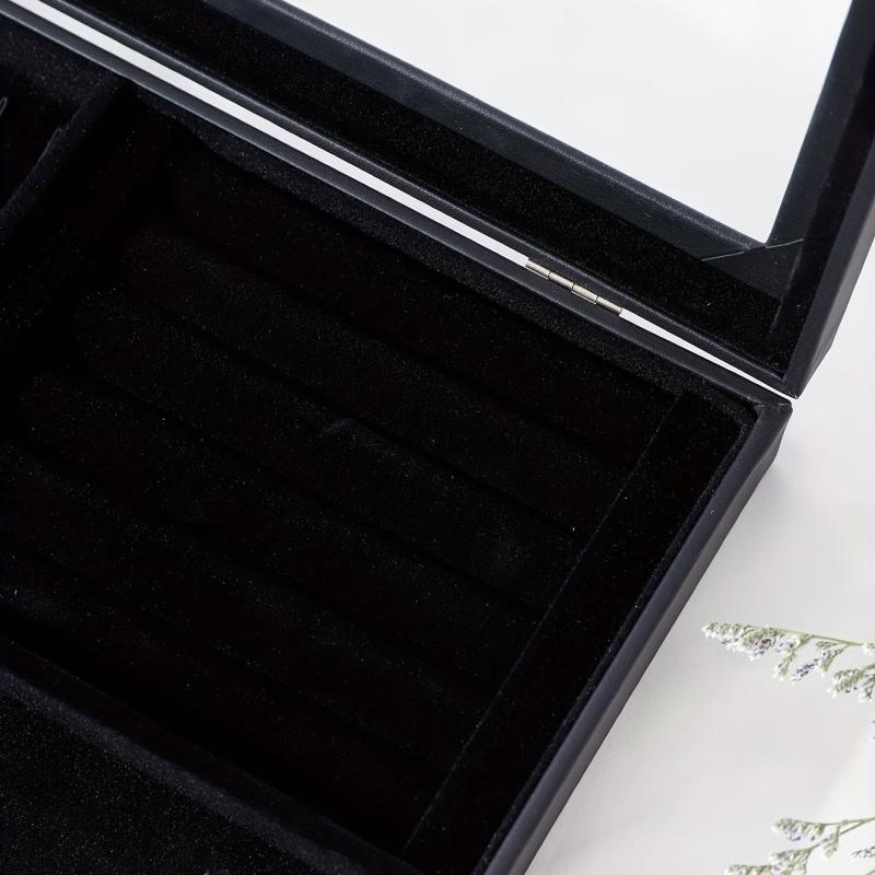 Leather Jewelry Display Box for Earrings Necklaces Bangles