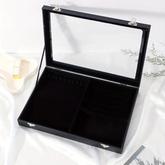 Leather Jewelry Display Box for Earrings Necklaces Bangles