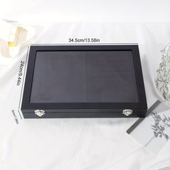 Leather Jewelry Display Box for Earrings Necklaces Bangles