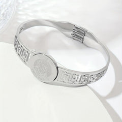Steel Spring Bangle Vintage Jewelry For Party Gift