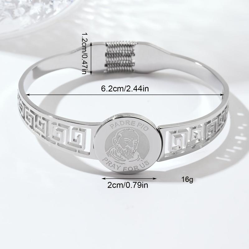 Steel Spring Bangle Vintage Jewelry For Party Gift