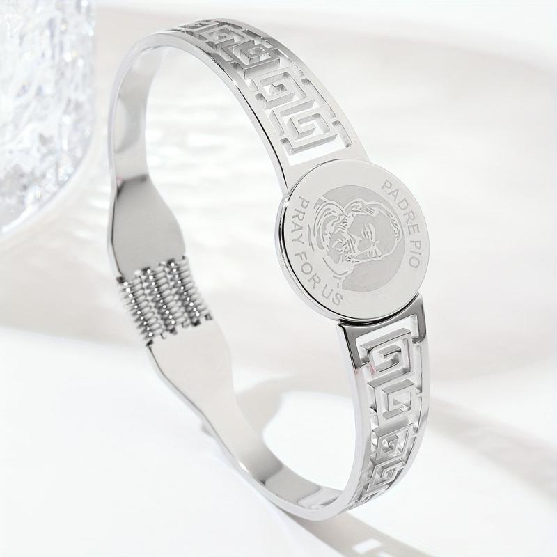 Steel Spring Bangle Vintage Jewelry For Party Gift