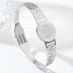 Steel Spring Bangle Vintage Jewelry For Party Gift