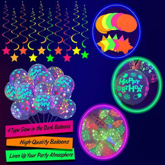 Neon Glow Party Balloon Garland Kit
