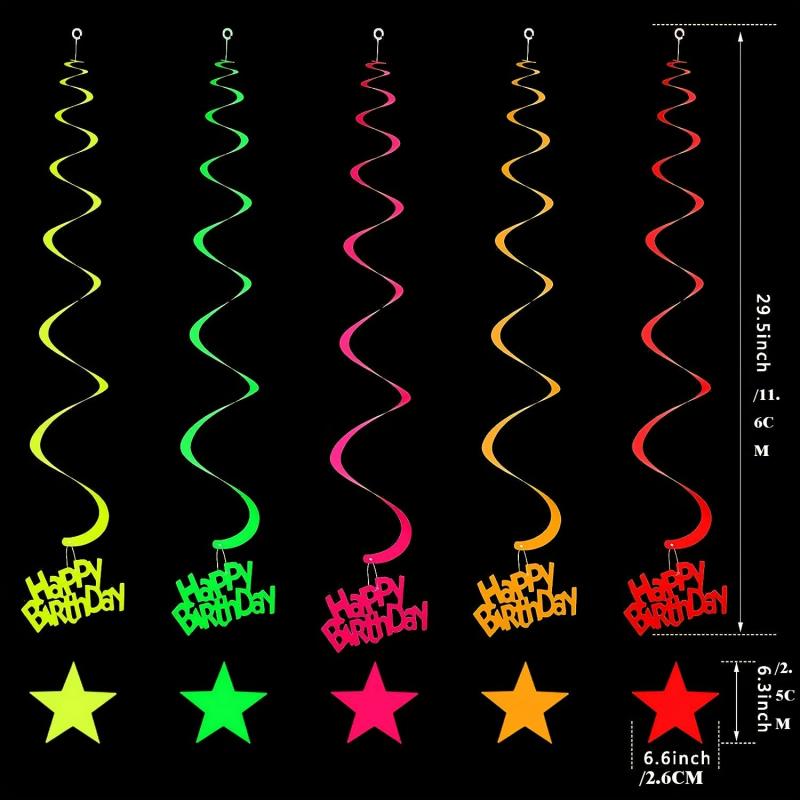 Neon Glow Party Balloon Garland Kit