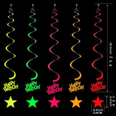Neon Glow Party Balloon Garland Kit