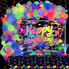 Neon Glow Party Balloon Garland Kit