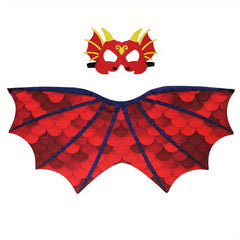 Dinosaur Dragon Wings Costume Mask For Toddler Kids Dino Dress Up