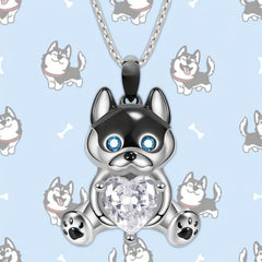 Husky Pendant Necklace Animal Style Women's Jewelry