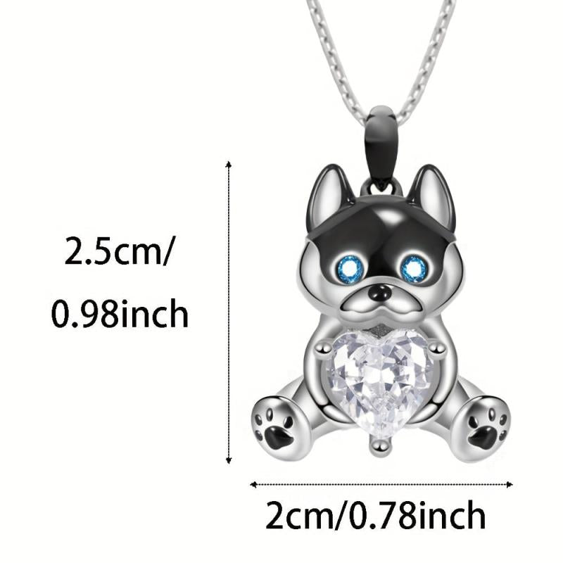 Husky Pendant Necklace Animal Style Women's Jewelry
