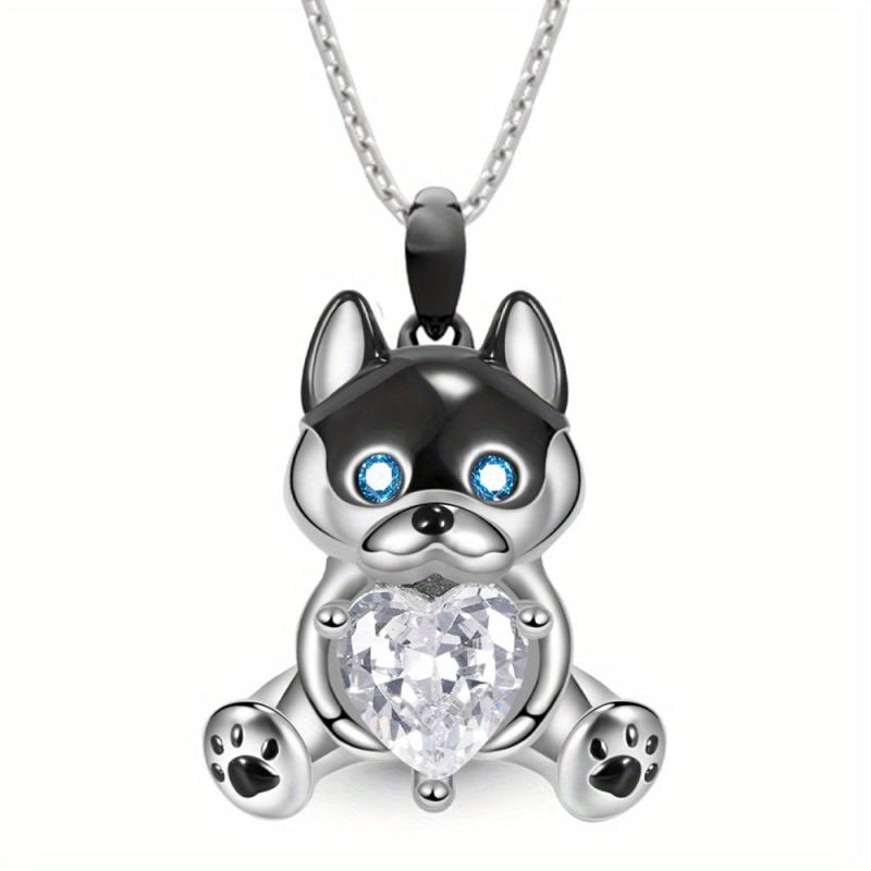 Husky Pendant Necklace Animal Style Women's Jewelry