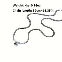 Sparkling Plated Necklace Light Niche Clavicle Chain