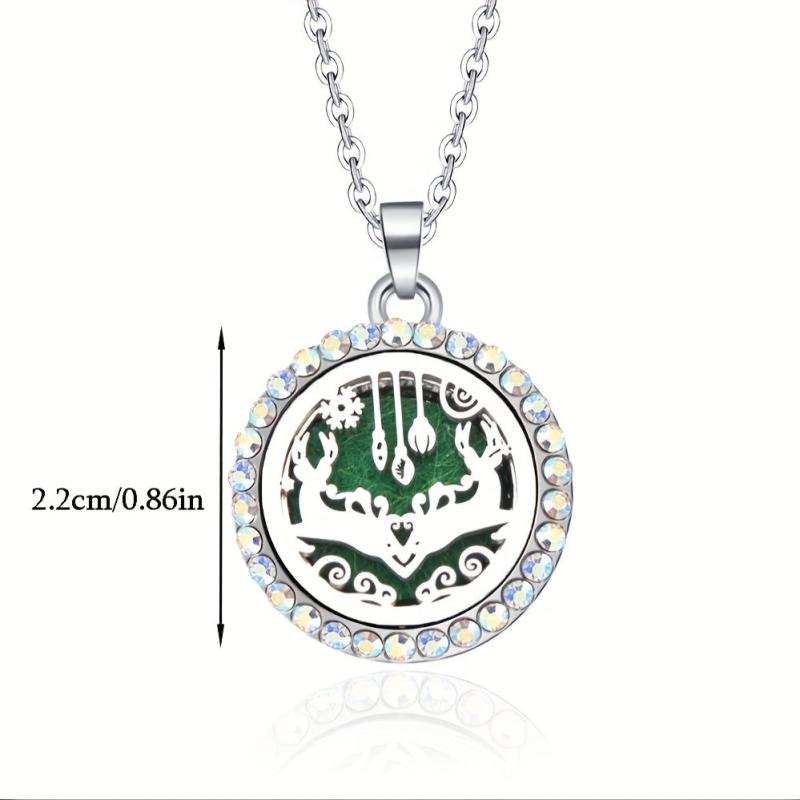 Stainless Steel Locket Necklace Aroma Diffuser Perfume Storage