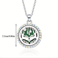 Stainless Steel Locket Necklace Aroma Diffuser Perfume Storage