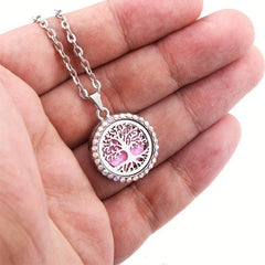 Stainless Steel Locket Necklace Aroma Diffuser Perfume Storage