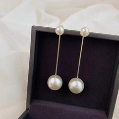 Temperament Pearl Long Earrings Female