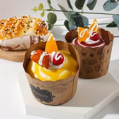 Cake Bread Pastry Food Model Refrigerator Sticker Baking Props