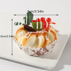 Cake Bread Pastry Food Model Refrigerator Sticker Baking Props