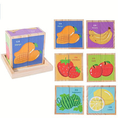 6 Sided Painting Puzzle Wooden Three-dimensional Puzzle