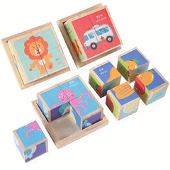 6 Sided Painting Puzzle Wooden Three-dimensional Puzzle