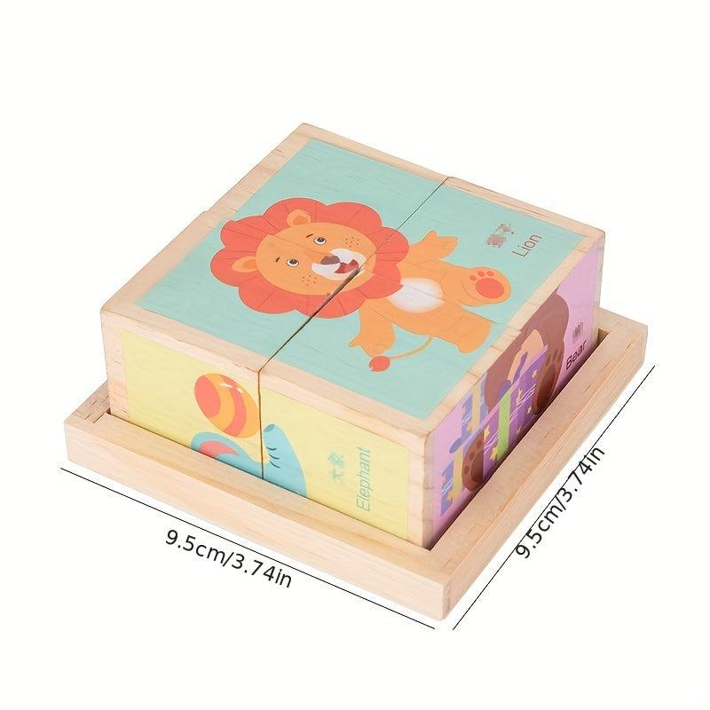6 Sided Painting Puzzle Wooden Three-dimensional Puzzle