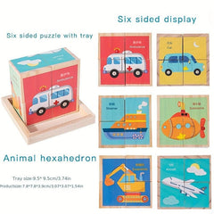 6 Sided Painting Puzzle Wooden Three-dimensional Puzzle